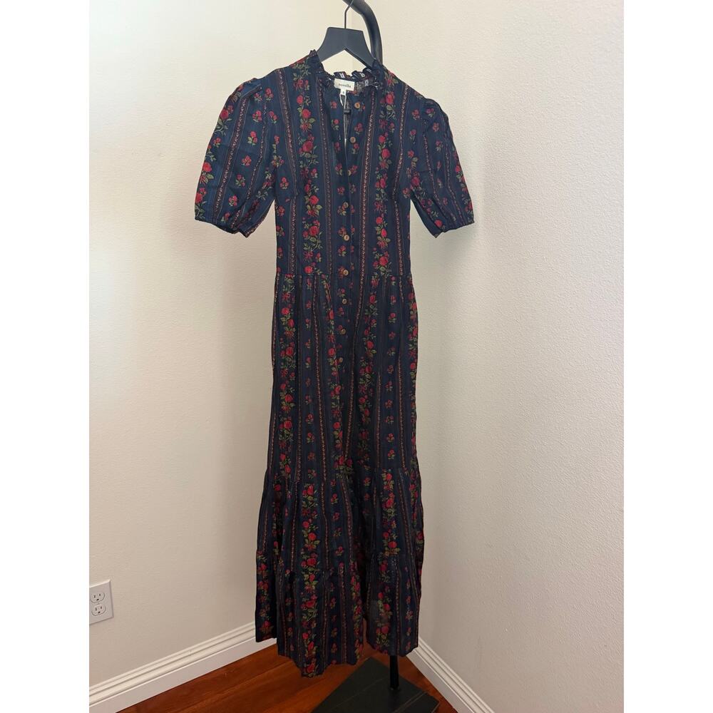 New sorella Evina Cotton Dress floral $197 Sz 0 - Picture 6 of 8